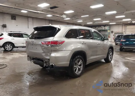 2014 Toyota Highlander Xle V6 from USA, damaged, VIN 5TDJKRFHXES041661